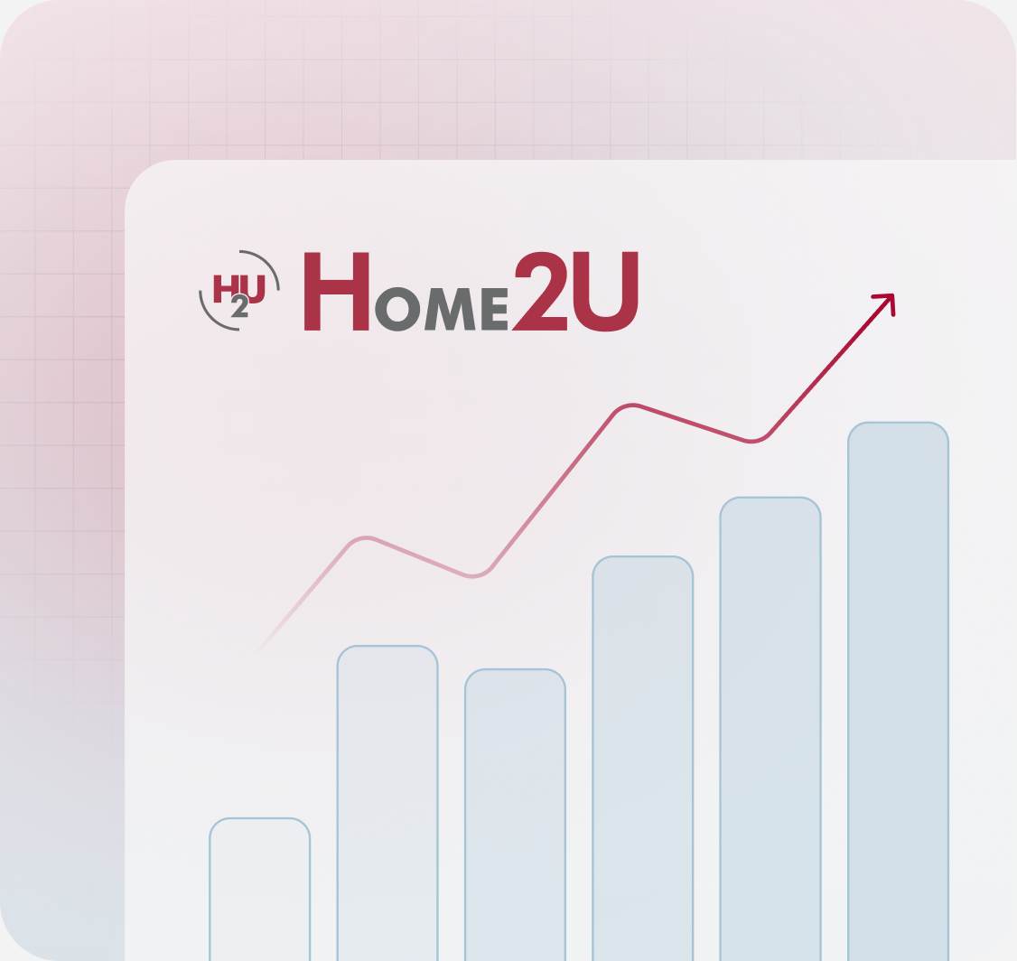 Графика на растеж с логото на Home2U